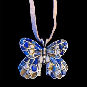 Y2K Butterfly Stone Necklace